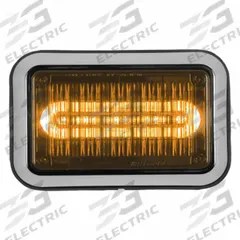 CODE 3 Perimeter Light: Emergency Vehicle Perimeter Light, Amber, 8.4 W Watt, Amber, LED, Permanent (MPN 4612ABZ-75). Key specifications — Brand: CODE 3; Lens Color: Amber; Number of Flash Patterns: 30; Installation Type: Permanent; Operating Voltage: 12V DC.