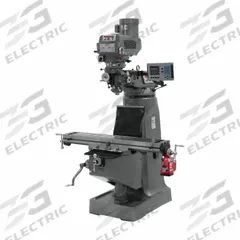 JET Vertical Milling Machine: JTM-4VS, 3 hp, 230/460V, Digital Readout/X-Axis Powerfeed (MPN 690107). Key specifications — attr1088193: JET; attr1099138: Variable; attr1088241: R8.