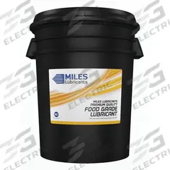 MILES LUBRICANTS Compressor Oil: 5 gal, Pail, 10 SAE Grade, 32 ISO Viscosity Grade, Food Grade (MPN MSF1541003). Key specifications — attr59744: 127; attr59746: 32; attr59736: Yes; attr59735: Pail; attr59738: Miles FG Comp Oil; attr59749: 10.