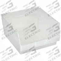 QUANTUM STORAGE SYSTEMS Shelf Bin: 11 5/8 in Overall Lg, 11 1/8 in x 6 in, Clear, Nesting Capable (MPN QSB209CL). Key specifications — attr1179622: QUANTUM STORAGE SYSTEMS; attr1179611: 0%; attr1179616: QSB209CL; attr1179624: Dividers Not Included; attr1249172: Not Electrostatic Discharge Conductive.