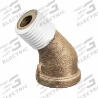 APPROVED VENDOR Metal Pipe Elbow: 45° Elbow, 2 in x 2 in, Female NPT Threaded x Male NPT Threaded (MPN ZUSA-PF-10690). Key specifications — Brand: APPROVED VENDOR; Maximum Operating Pressure: 200 psi.