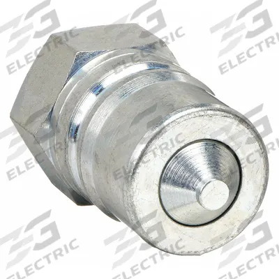 PARKER Hydraulic Quick Connect Hose Coupling: 1 in Coupling Size, Steel - ISO B Series Hydraulic Quick-Connect Coupling Plugs