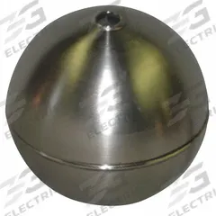 NAUGATUCK Tubed Float Ball: Float Ball, 3/8 in, 3/8 in Thread Size, Through Tube, Cylindrical (MPN GRT90S418B). Key specifications — Brand: NAUGATUCK.