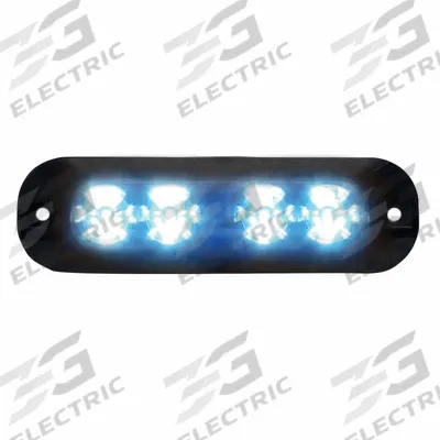 CODE 3 Warning Light: Emergency Vehicle Area Light, Blue, 8 W Watt, Clear - Emergency Vehicle Area Lighting