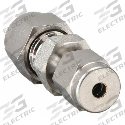 HAM-LET Compression Fitting Union: 1/4 in OD x 1/8 in OD Fitting Size - Double-Ferrule Stainless Steel Fittings