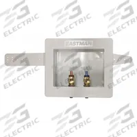 APPROVED VENDOR Outlet Box: PEX, 1/4 in Turn, Adj, 7.56 in Box Wd, 5.63 in Box Ht (MPN 60245). Key specifications — Valve Connection: 1/4 in Turn; Inlet Connection: PEX; Drain Location: Adjustable; Brand: APPROVED VENDOR.