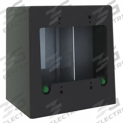 INSTOCK Electrical Pedestal: 4 1/4 in Overall Lg, 5 3/8 in Overall Wd, Aluminum - Lab Furniture Electrical Pedestals