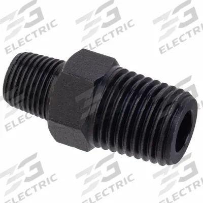 APPROVED VENDOR Metal Pipe Straight: Hex Nipple, 1/4 in x 1/8 in, Class 1000 - Zinc-Plated Threaded High-Pressure Pipe Fittings