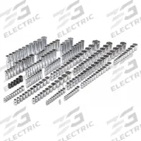PROTO Socket Set: 1/4 in, 3/8 in, 1/2 in Drive, 205 Piece, 12-Point/6-Point, Metric/SAE (MPN J47216). Key specifications — attr1224269: 1/4 in, 3/8 in, 1/2 in; attr1204685: Tether Ready; attr1204650: 4 mm to 32 mm; attr1204673: Socket Bits Not Included; attr1204688: PROTO; attr1206170: Deep Sockets.
