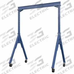 APPROVED VENDOR Adjustable Gantry Crane: Fixed Span, Adj Ht, 4,000 lb Load Capacity, Steel (MPN AHS-4-10-12). Key specifications — Rotating Legs: No; Brand: APPROVED VENDOR; Height Adjustability: Adjustable Height; Mobility Under Load: Stationary.