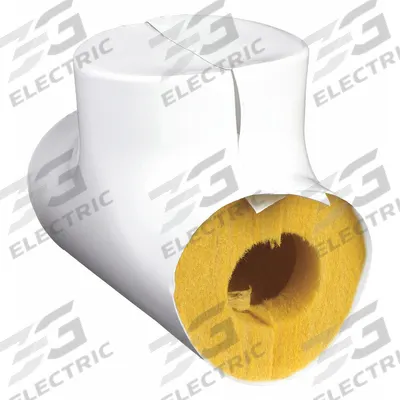 APPROVED VENDOR Pipe Fitting Insulation: Tee, Fiberglass, Slit, 2 in Thick - Fiberglass Tee Insulation