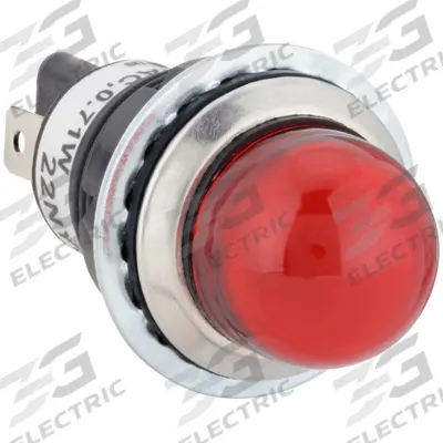 Dayton Raised Panel Light: 18 mm Panel Mounting Hole Dia, LED - LED Indicator Pilot Lights