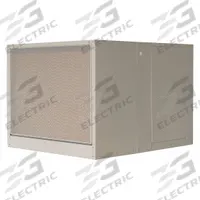 MASTERCOOL Ducted Evaporative Cooler: 1,700 sq ft – 2,300 sq ft, 34 5/8 in x 42 in x 48 in (MPN ADA71). Key specifications — Brand: MASTERCOOL; Evaporative Cooler Voltage: 115V AC; Includes Drive Package: Drive Package Not Included.