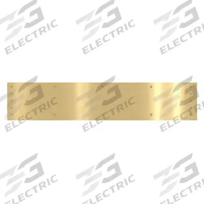 ROCKWOOD Door Kick Plate: 28 in Wd, 6 in Ht - Mop Door Kick Plates