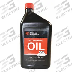 CHICAGO PNEUMATIC Compressor Oil: 1 qt, Bottle, 30 SAE Grade, 68 ISO Viscosity Grade, RCP (MPN 1312101247). Key specifications — attr59744: 42; attr59746: 68; attr59736: No; attr59735: Bottle; attr59738: RCP; attr59749: 30.