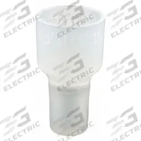 IDEAL Closed-End Crimp Connectors: Nylon, 600 V, 22 AWG – 12 AWG Range (MPN 30-147). Key specifications — Contact Finish: Nickel; Color: Clear; Brand: IDEAL; Insulation Material: Nylon; Maximum Wire Combination: (1) 16 AWG; Maximum Wire Size: 12 AWG; Minimum Wire Combination: (1) 22 AWG; Minimum Wire Size: 22 AWG.