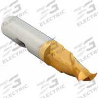 CLEVELAND Square End Mill: High Speed Steel, TiN Coated, 2 Flute, 3/8" Mill Dia, 9/16" LOC (MPN C41554)