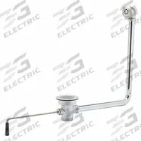 T&S BRASS Drain Assembly: Brass, Chrome, 4 1/2 in Overall Ht, 4 1/2 in Overall Dia, Threaded (MPN B-3952-01). Key specifications — Product Type: Drain Assembly; Brand: T&S BRASS; Finish: Chrome; Material: Brass; Includes Overflow: Yes; Includes: Overflow Tube and Head.