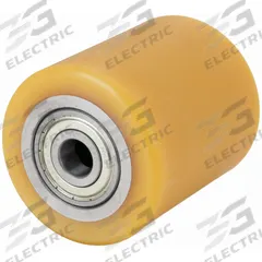 APPROVED VENDOR Caster Wheel: 3 3/8 in Wheel Dia., 4 in Wheel Wd, Polyurethane, 1,675 lb Load Rating (MPN HTH 85X100/17-100K). Key specifications — Brand: APPROVED VENDOR; Wheel/Tread Color: Yellow.
