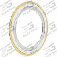 Spiral Wound Flange Gasket: PTFE Filler, 304 Stainless Steel Winding, For 3/4 in Pipe, 3/16 in Thick (MPN 913M-304T-150-0075). Key specifications — Brand: APPROVED VENDOR.