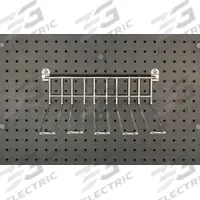 CAMBRO Utensil Holder: 72 in Ht, 18 in Dp, 48 in Lg, Silver, 0 Rails (MPN EWSACC2000). Key specifications — Color: Silver; Includes: Bottom Post Connector; Series: Elevation; Product Type: Utensil Holder.