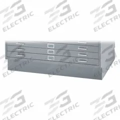 SAFCO PRODUCTS Flat File Cabinet Base: Gray, 6 in Overall Ht, 32 3/4 in Overall Dp, Closed Base (MPN 4997GRR). Key specifications — attr988652: SAFCO PRODUCTS; attr988656: Gray.
