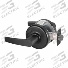 CORBIN RUSSWIN Door Lockset: Privacy Lever Locksets, Black, ADA Compliant (MPN CLX3320 AZD BSP). Key specifications — Ligature Resistance: Not Ligature-Resistant; Brand: CORBIN RUSSWIN; Lockset Function ANSI Code: F76A; Visual Indicator Message: No Message; ADA Compliant: Yes; Finish: Black Painted.