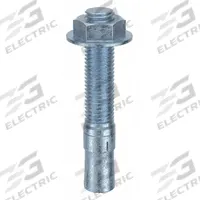 MKT FASTENING Wedge Anchor: 4 3/4 in Overall Lg, 3/4 in Dia, 3/4"-10 Thread Size, Steel, Steel, 5 PK (MPN 2634434). Key specifications — Brand: MKT FASTENING; Anchor Type: Wedge; Finish Type: Zinc Plated.