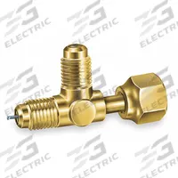 JB INDUSTRIES Access Valve Tee: Access 1/4 in Male SAE, Line 1/4 in SAE Male, Swivel, 3 in Lg, 3 PK (MPN A31864). Key specifications — Brand: JB INDUSTRIES; Configuration: Swivel; Includes: Cap; Product Type: Access Valve Tee; Valve Core Included: Yes.