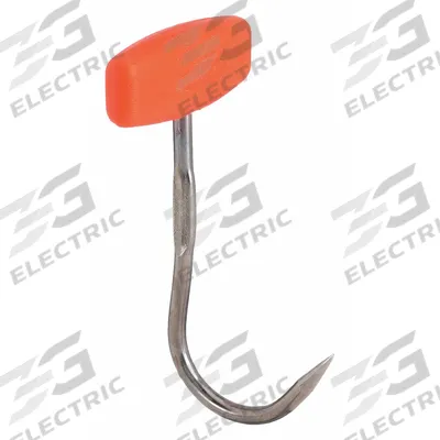 DEXTER RUSSELL Boning Hook: 7 3/4 in Overall Lg, Stainless Steel, Orange - Boning & Meat Hooks