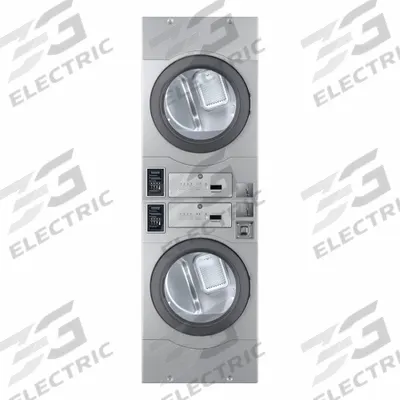 CROSSOVER Dryer: Gas, Stainless Steel - Stacked Vended Dryers