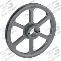 APPROVED VENDOR V-Belt Pulley: AK89, 1 Groove, 8.75 in OD, Bushed Bore, H/QT, Cast Iron, Spoked (MPN AK89H). Key specifications — Pulley Industry Number: AK89; Pitch Diameter: 8.16 in (3L); For Belt Section (broad, with similar types): 3L.