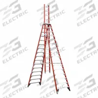 WERNER Extension Ladder: 16 ft Overall Ht, Fiberglass, 300 lb Load Capacity - Max, 156 lb Wt (MPN E7416). Key specifications — attr1049744: WERNER.