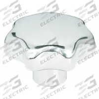 KIPP Hand Knob: 7 Point, Stainless Steel, 3/8"-16 Thread, 18 mm Thread Lg, 50 mm Dia (MPN K0150.550A42). Key specifications — Brand: KIPP; Finish: Polished.