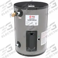 RHEEM-RUUD Point-of-Use Electric Water Heater: 208V, 10 gal, 3,000 W, Single Phase, 22.87 in Ht (MPN EGSP10 208V). Key specifications — Phase: Single; Brand: RHEEM-RUUD.