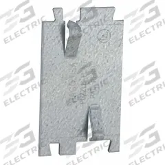 RACO Cable Protection Plate: Steel, Silver, NMSC/Raceway Wire, 0.06 in Overall Dp, 1.5 in Overall Wd (MPN 2712R). Key specifications — For Product Type: NMSC; Brand: RACO; Accessory Type: Cable Protector; Color: Silver; Material: Steel.