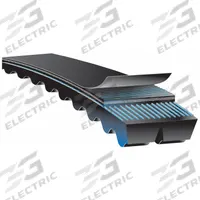 GATES Banded Cogged V-Belt: CX136, 3 Ribs, 140 in Outside Lg, 2 7/8 in Top Wd, 17/32 in Thick (MPN 3/CX136)