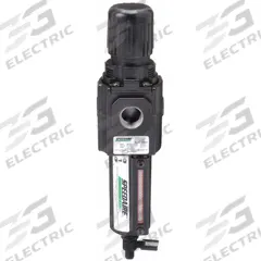 SPEEDAIRE Filter-Regulator: Intermediate Duty Series, 1/2 in NPT, 120 cfm, 40 micron, Manual Drain (MPN 4ZK90). Key specifications — attr109419: SPEEDAIRE; attr109429: Aluminum; attr109463: No; attr109467: Rubber; attr109468: Intermediate Duty.