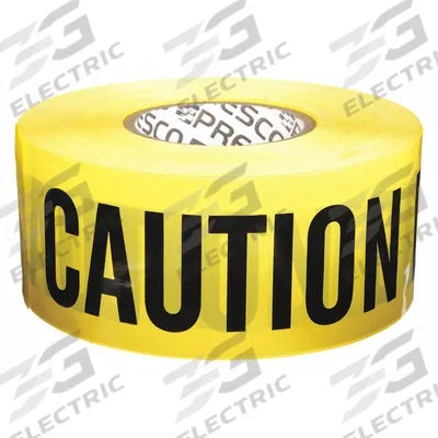 APPROVED VENDOR Barricade Tape: 1,000 ft Lg, 3 in Wd, Caution Do Not Enter Legend - Specific Caution Messaging Barrier Tape