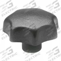 JW WINCO Cast Iron Hand Knobs: 7 Point, Cast Iron, 3/8"-16 Thread, 0.71 in Thread Lg, 10 PK (MPN 6TC79/E). Key specifications — Brand: JW WINCO.