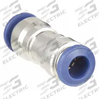 AIGNEP USA Push-Fit Union Fitting: 1/8 in OD x 1/8 in OD Size, 1 1/32 in Overall Lg, Silver, 10 PK (MPN 88040-02). Key specifications — Brand: AIGNEP USA.