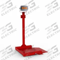 B-TEK Drum Scale: 2,500 lb Wt Capacity - Imperial, 0.5 lb Readability, Drum Scale, 24 in x 24 in (MPN BT-2424-2.5K-DC-I-2). Key specifications — Weighing Units: lb/oz; Platform Material: Carbon Steel; Connection Ports: RS-236; Brand: B-TEK; Readability: 0.5 lb.