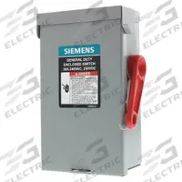 SIEMENS Safety Switch: Fusible, 30 A, Three Phase, 240V AC, Galvanized Steel, Indoor (MPN GF321NA). Key specifications — Brand: SIEMENS.