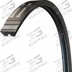 CONTINENTAL V-Belt: 2/C115, 2 Ribs, 119 in Outside Lg, 1 49/64 in Top Wd, 17/32 in Thick (MPN 20442747)
