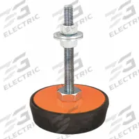 MASON Male-End Leveling Mount: Fixed Stud, 3/8" Thread Size, 2.38 in, 500 lb Capacity (MPN 2LVN5). Key specifications — Finish: Zinc-Plated; Base Shape: Round; Load Capacity: 500 lb.