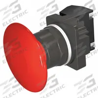 SIEMENS Mushroom Head Push Button: Non-Illuminated, Mushroom Head Profile, Non-Metallic, 30 mm, 1NO (MPN 52BM9V2K). Key specifications — Brand: SIEMENS; Action: Momentary; Series: Class 52; Terminal Connection: Pressure Plate; Push Button Material Type: Non-Metallic.