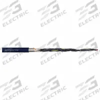 CHAINFLEX Control Cable: 17 AWG, 3 Conductors, Order by the Foot, TPR Jacket, 300 V (MPN CF10-10-03). Key specifications — Conductor Material: Copper; Conductor Configuration: Single; Minimum Bend Radius Factor - Fixed: 3 x OD; Minimum Bend Radius Factor - Flexible: 4 x OD; Includes Ground: Yes; Minimum Bend Radius Factor - E-Chain: 5 x OD; Resistance Properties: Bending Resistance; Standards: CF9.15.07 ISO Class 1 (Outer Jacket Material).