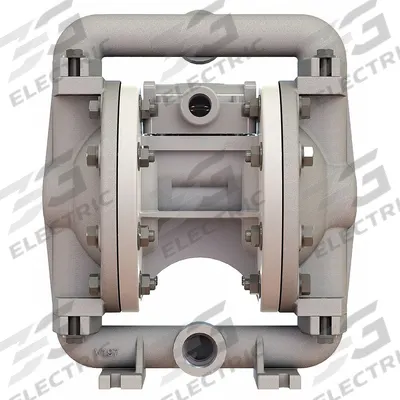 VERSAMATIC Double Diaphragm Pump: Aluminum Body, 1/2 in, NPT Connection, 12 gpm - Aluminum Housing AODD Pumps