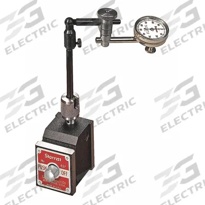 STARRETT Back Plunger Dial Indicator & Mag Base Set: 0 in to 0.2 in, Inch - Dial Indicator & Base Sets