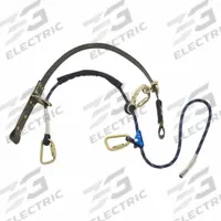 3M DBI-SALA Pole Climbing Strap System: 6 ft Lanyard Lg, Nylon, 5 1/2 in Min Pole Dia, Nylon, Steel (MPN 1204057). Key specifications — Brand: 3M DBI-SALA; Lanyard Material: Nylon; Positioning Strap Material: Nylon; Hardware Material: Steel; For Pole Type: Distribution.
